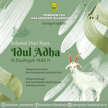 Selamat Hari Raya Idul Adha 1443 H