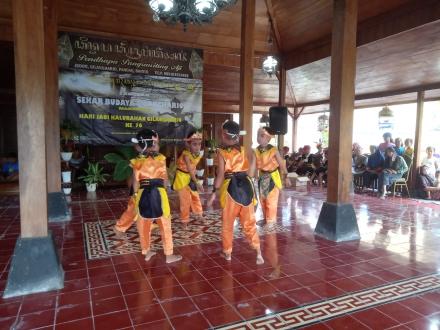 Lomba Tari Anak Meriahkan Peringatan Hari Jadi Kalurahan Gilangharjo Yang Ke-76