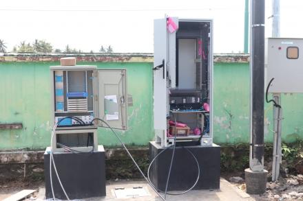 Pemasangan Host Jaringan Wifi IconNet di Kompleks Kalurahan Gilangharjo